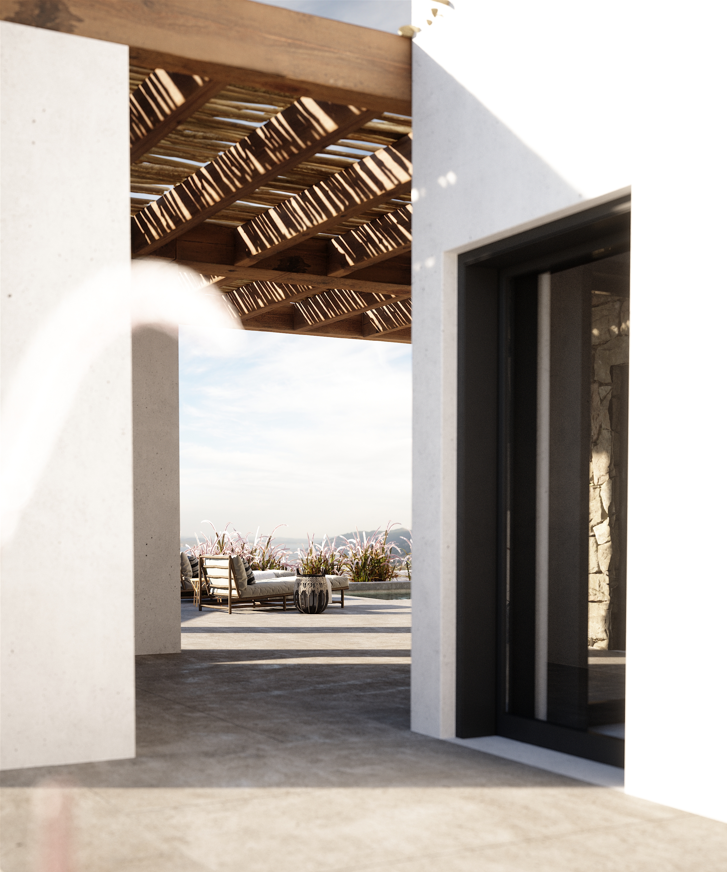 Architectural visualisation: Light & shadow, Paros