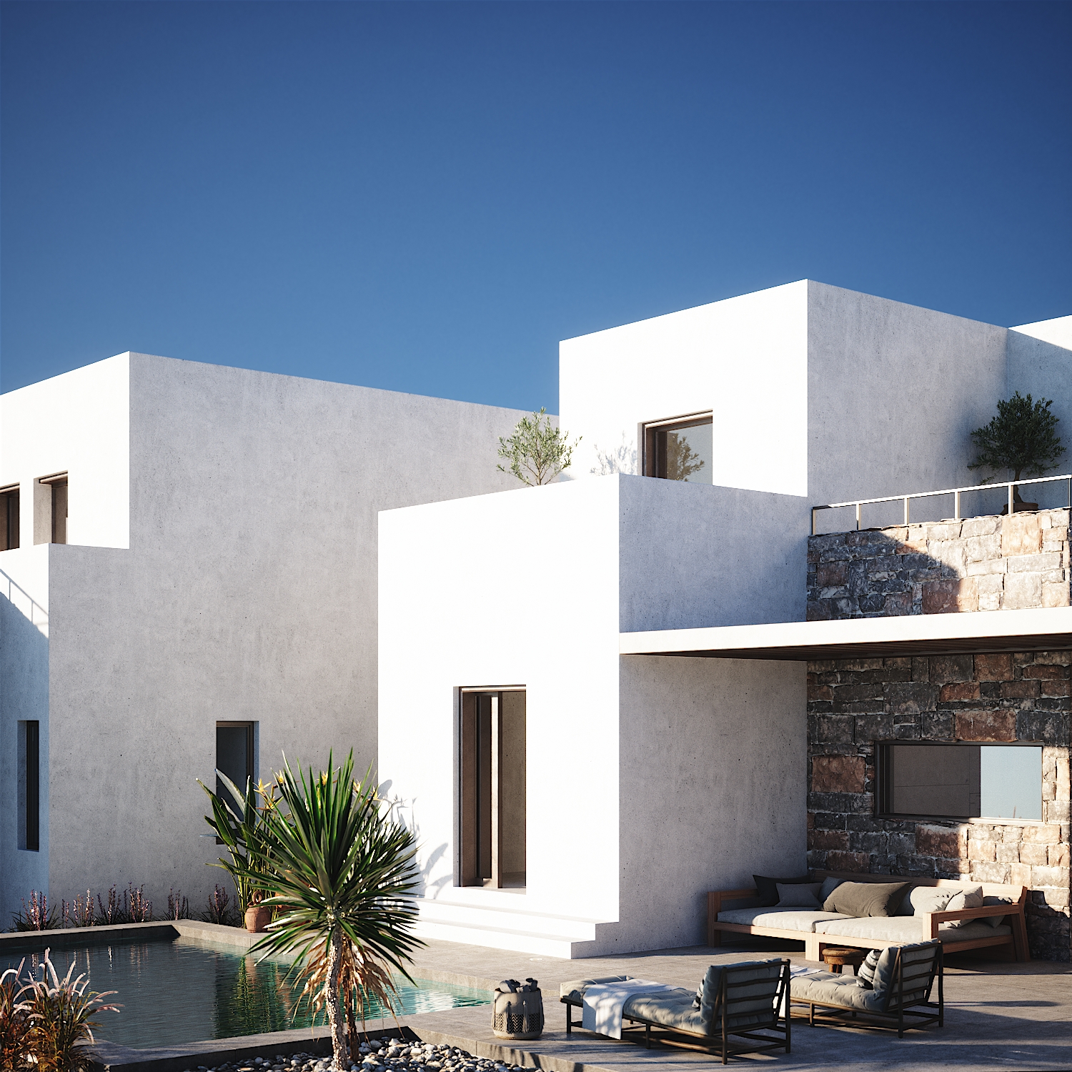 Architectural visualisation: Residence II, Paros